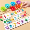 2026 Upgraded Arithmetic Math Toy Set, Educational Early Education Bead Wooden Digital Learning with Beads Number Blocks, Daily Number Match with Beads, Chopsticks & Spoons for Home & Classroom (#1) view 3