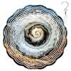 10-Inch Metal Wind Spinner Swirling Coffee Vortex 3D Wind Spinner, Unique Metal Hanging Kinetic Wind Sculpture Ornament Gifts for Women Yard Art Garden Patio Lawn Indoor Outdoor Decor view 1