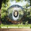 10-Inch Metal Wind Spinner Swirling Coffee Vortex 3D Wind Spinner, Unique Metal Hanging Kinetic Wind Sculpture Ornament Gifts for Women Yard Art Garden Patio Lawn Indoor Outdoor Decor view 4