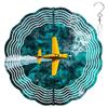 10-Inch Metal Wind Spinner Propeller Plane Upon Ocean 3D Landscape Wind Spinner, Unique Metal Hanging Kinetic Wind Sculpture Ornament Yard Art Garden Patio Lawn Indoor Outdoor Decor (1) view 1