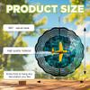 10-Inch Metal Wind Spinner Propeller Plane Upon Ocean 3D Landscape Wind Spinner, Unique Metal Hanging Kinetic Wind Sculpture Ornament Yard Art Garden Patio Lawn Indoor Outdoor Decor (1) view 3