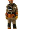 DYNWAVE 1/64 Firefighter Figures Realistic Mini, Tiny People Model for Miniature Scene Layout Accessories Decor, Side Profile view 3