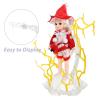 Abaodam Action Figure Stand with Electric Effect Display Base Plastic Doll Holder for Anime Models Stable Creative Showcase Rack for Collectibles and Doll Display view 3