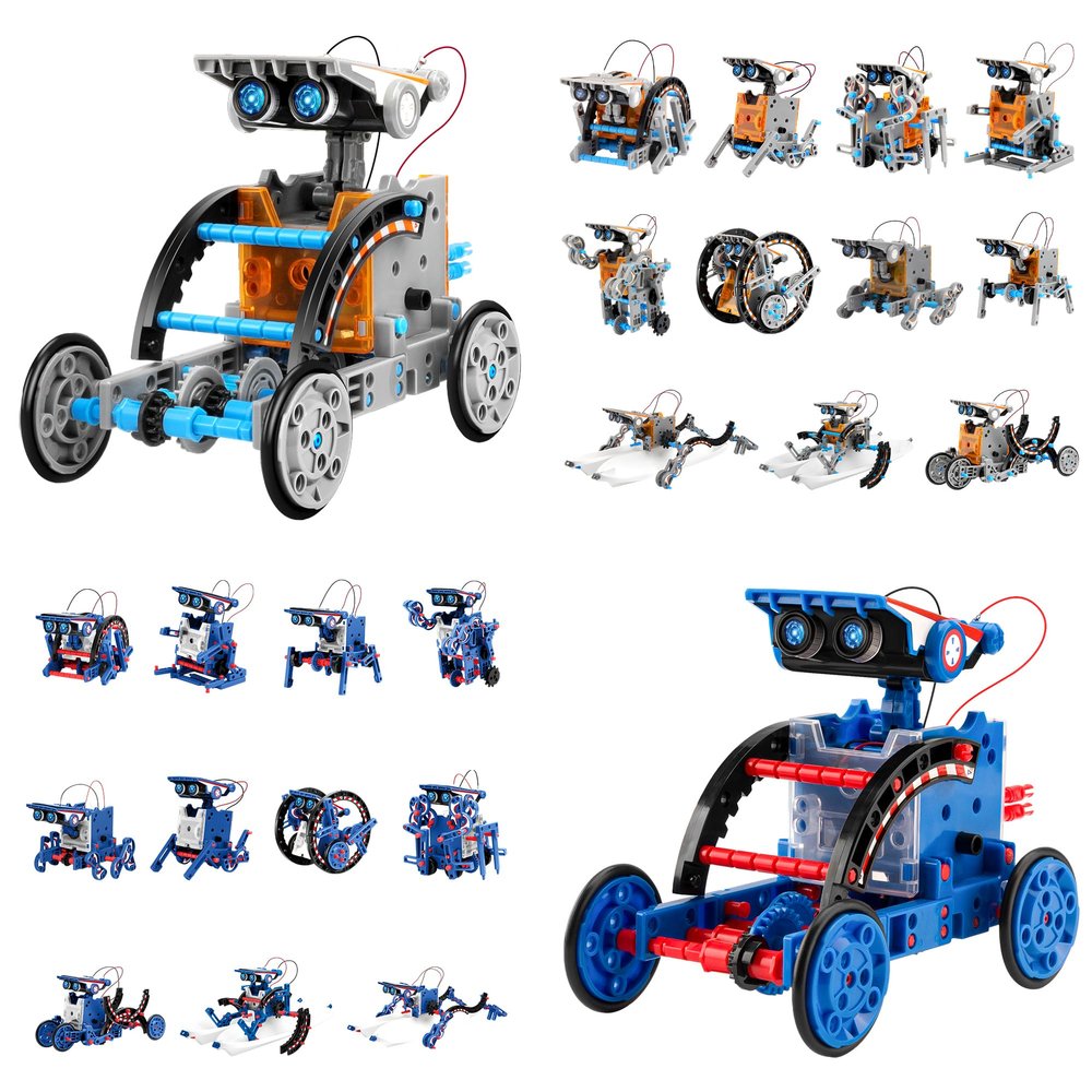 Bundle - 2 Items: Sillbird STEM 12-in-1 Education Solar Robot Toys, DIY Building Science Experiment Kit for Kids Aged 8-14, Christmas STEM Gift for Kids Teens Birthday