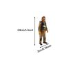 DYNWAVE 1/64 Firefighter Figures Realistic Mini, Tiny People Model for Miniature Scene Layout Accessories Decor, Blue Hat view 4