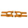 2Pcs Front Swing Arm for LC Racing PTG - 2 1/10 RC Car, Aluminum Alloy Remote Control Car Accessories, Upgrade Front Swing Arm with Smooth Running and Improved Performance, Durable (Gold) view 4