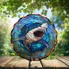 10-Inch Metal Wind Spinner Great White Shark 3D Marine Life Wind Spinner, Unique Metal Hanging Kinetic Wind Sculpture Ornament Gifts for Women Yard Art Garden Patio Lawn Indoor Outdoor Decor (2) view 2