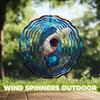 10-Inch Metal Wind Spinner Great White Shark 3D Marine Life Wind Spinner, Unique Metal Hanging Kinetic Wind Sculpture Ornament Gifts for Women Yard Art Garden Patio Lawn Indoor Outdoor Decor (2) view 4