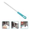 Abaodam 6pcs Stainless Steel Straw Bristle Brush with Hanging Bendable Long Tube Cleaner for Lotus Feeding Bottles Narrow Kitchen Utensils and Easy Storage view 4