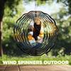 10-Inch Metal Wind Spinner Bald Eagle Fly Over Mountain 3D Bird Wind Spinner, Unique Metal Hanging Kinetic Wind Sculpture Ornament Gifts for Women Yard Art Garden Patio Lawn Indoor Outdoor Decor view 4