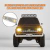 FCX24 FMS 1/24 K5 Chevy Blazer RC Crawler Officially Licensed, Mini RC Car Pick Up Truck & SUV 2 in 1, 4WD 8km/h 2 Speeds Switch, Off-Road RC Model with LED Lights for Adults (Black) view 4