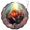 10-Inch Metal Wind Spinner Marine Fish 3D Marine Life Wind Spinner, Unique Metal Hanging Kinetic Wind Sculpture Ornament Gifts for Women Yard Art Garden Patio Lawn Indoor Outdoor Decor view 1