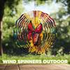 10-Inch Metal Wind Spinner Butterfly on Sunflowers 3D Insect Wind Spinner, Unique Metal Hanging Kinetic Wind Sculpture Ornament Gifts for Women Yard Art Garden Patio Lawn Indoor Outdoor Decor view 4