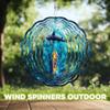 10-Inch Metal Wind Spinner Shark and Boat 3D Marine Life Wind Spinner, Unique Metal Hanging Kinetic Wind Sculpture Ornament Gifts for Women Yard Art Garden Patio Lawn Indoor Outdoor Decor (2) view 4