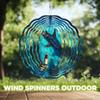 10-Inch Metal Wind Spinner Shark and Boat 3D Marine Life Wind Spinner, Unique Metal Hanging Kinetic Wind Sculpture Ornament Gifts for Women Yard Art Garden Patio Lawn Indoor Outdoor Decor (1) view 4
