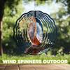 10-Inch Metal Wind Spinner Seashell on Water 3D Marine Life Wind Spinner, Unique Metal Hanging Kinetic Wind Sculpture Ornament Gifts for Women Yard Art Garden Patio Lawn Indoor Outdoor Decor (1) view 4