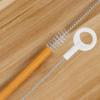 YARNOW 10pcs Extra Long Straw Cleaner Brush Flexible Stainless Steel Bottle Straw Cleaning Tool for Bottles Safe Gentle Bristles with Hanging for Easy Storage view 2