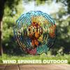 10-Inch Metal Wind Spinner Groupers Fish 3D Marine Life Wind Spinner, Unique Metal Hanging Kinetic Wind Sculpture Ornament Gifts for Women Yard Art Garden Patio Lawn Indoor Outdoor Decor view 4