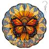 10-Inch Metal Wind Spinner Monarch Butterfly 3D Insect Wind Spinner, Unique Metal Hanging Kinetic Wind Sculpture Ornament Gifts for Women Yard Art Garden Patio Lawn Indoor Outdoor Decor view 1