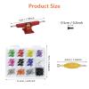DisplayMore 176PCS Mini Finger Skateboard DIY Accessories Case-22PCS Fingerboard Multicolors Trucks,100Pcs Screws,50Pcs Nuts,4Pcs Spanner Tool,Fingerboard Parts Kit view 3