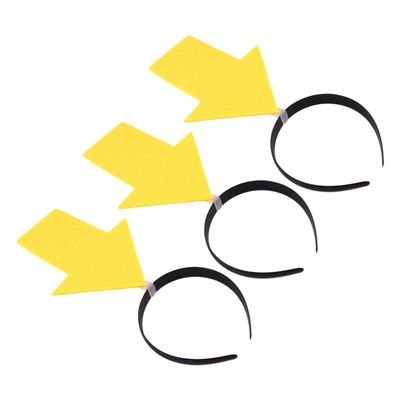 BESPORTBLE 3pcs Creative Arrow Headband Lightweight Funny Hair Hoops for Birthday Halloween Cosplay Party Photo Props Novelty Headwear Accessory