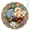 10-Inch Metal Wind Spinner Gouldian Finch and Lychee 3D Bird Wind Spinner, Unique Metal Hanging Kinetic Wind Sculpture Ornament Gifts for Women Yard Art Garden Patio Lawn Indoor Outdoor Decor view 1