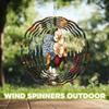 10-Inch Metal Wind Spinner Gouldian Finch and Lychee 3D Bird Wind Spinner, Unique Metal Hanging Kinetic Wind Sculpture Ornament Gifts for Women Yard Art Garden Patio Lawn Indoor Outdoor Decor view 4