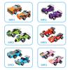 Anditoy 6 Pack Prefilled Easter Eggs with Racing Cars Building Blocks Toys Inside for Kids Boys Girls Teens Easter Basket Stuffers Gifts view 2