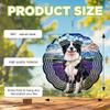 10-Inch Metal Wind Spinner Border Collie in Lavender Field 3D Dog Wind Spinner, Unique Metal Hanging Kinetic Wind Sculpture Ornament Yard Art Garden Patio Lawn Indoor Outdoor Decor (2) view 3