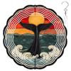 10-Inch Metal Wind Spinner Whale's Tail in Sunset 3D Marine Life Wind Spinner, Unique Metal Hanging Kinetic Wind Sculpture Ornament Gifts for Women Yard Art Garden Patio Lawn Indoor Outdoor Decor (1) view 1