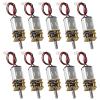 10pcs DC 3V-6V Mini N20 Gear Motor Slow Speed Full Metal Gearbox with Terminal for Smart Car DIY RC Toys view 1