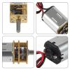10pcs DC 3V-6V Mini N20 Gear Motor Slow Speed Full Metal Gearbox with Terminal for Smart Car DIY RC Toys view 3