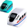 Electric Train Set Replacement Cars, 2-Pack USB Rechargeable Add-On Train Cars (White & Green), for Use with Tracks Only, Tracks & Cable Not Included view 1