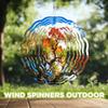 10-Inch Metal Wind Spinner Autumn Tree 3D Landscape Wind Spinner, Unique Metal Hanging Kinetic Wind Sculpture Ornament Yard Art Garden Patio Lawn Indoor Outdoor Decor view 4