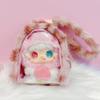 Fluffy Leopard Pattern Pain Pouch, 3.3 x 2.8 x 1.8 inches (8.5 x 7 x 4.5 cm), Pink view 2