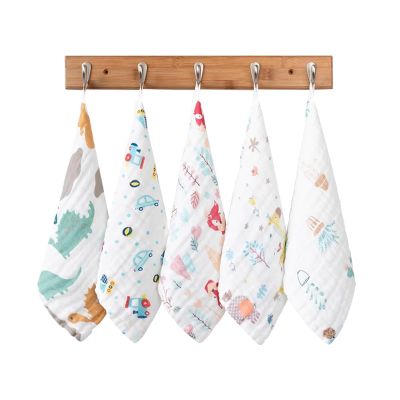 TinyTotsJoy 5-Pack Baby Washcloths - Soft Absorbent Viscose from Bamboo Wash Cloths for Babies, Kids, Toddlers, Infant, Newborn Bath Towels, Gentle on Sensitive Skin, 10x10 Reusable Face Towels