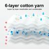 TinyTotsJoy 5-Pack Baby Washcloths - Soft Absorbent Viscose from Bamboo Wash Cloths for Babies, Kids, Toddlers, Infant, Newborn Bath Towels, Gentle on Sensitive Skin, 10x10 Reusable Face Towels view 2