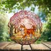 10-Inch Metal Wind Spinner Shiba Inu in Cherry Blossom Grove 3D Dog Wind Spinner, Unique Metal Hanging Kinetic Wind Sculpture Ornament Yard Art Garden Patio Lawn Indoor Outdoor Decor (2) view 2
