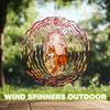 10-Inch Metal Wind Spinner Shiba Inu in Cherry Blossom Grove 3D Dog Wind Spinner, Unique Metal Hanging Kinetic Wind Sculpture Ornament Yard Art Garden Patio Lawn Indoor Outdoor Decor (2) view 4