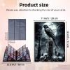 DISUOFEART 9 Pocket Trading Card Binder for Cards, PU Leather Collector Card Book Holder for MTG, TCG, Sports, Baseball, and Game Cards Storage Clipboard Album, Raven in Spooky Graveyard view 4