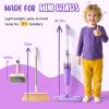 Kids Cleaning Toy Set,Purple Mini Spray Mop Montessori Toys Pretend Play Cleaning Tool for Toddlers with Spray Mop & Kids Broom Dustpan Set Cleaning Toys Gift for Toddlers Girls Boys Age 3+ view 3