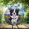 10-Inch Metal Wind Spinner Border Collie in Lavender Field 3D Dog Wind Spinner, Unique Metal Hanging Kinetic Wind Sculpture Ornament Yard Art Garden Patio Lawn Indoor Outdoor Decor (1) view 2