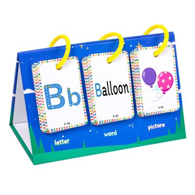78Pcs Educational Flashcards Alphabets Vocabulary Learning Cards with Parent Interaction Guide for Preschool Educational Word Cards