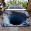 3D Optical Illusion Rug,2025 Muti-Design 3D Hole Rug,Dog Gets Scared of 3-D Carpet,Funny 3-D Carpet to Prank with Secure Non-Slip, Easy Clean Doormat for Entrance view 1