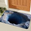3D Optical Illusion Rug,2025 Muti-Design 3D Hole Rug,Dog Gets Scared of 3-D Carpet,Funny 3-D Carpet to Prank with Secure Non-Slip, Easy Clean Doormat for Entrance view 3