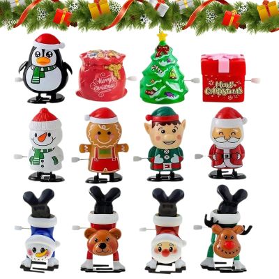 Wind Up Christmas Toys for Kids, 12 Pieces Small Festival & Game Long Tail, Clockwork Walking Toy Main Feature, Holiday Toy Set with Usage for Boys Girls Party Gathering Classroom School