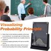 12 * 18cm Galton Board Experiment Model, Acrylic Galton Board Desk Toy, Inspire Curiosity and Enhance Learning, Probability Teaching Demonstration for Probability Education, Financial Model (White) view 2