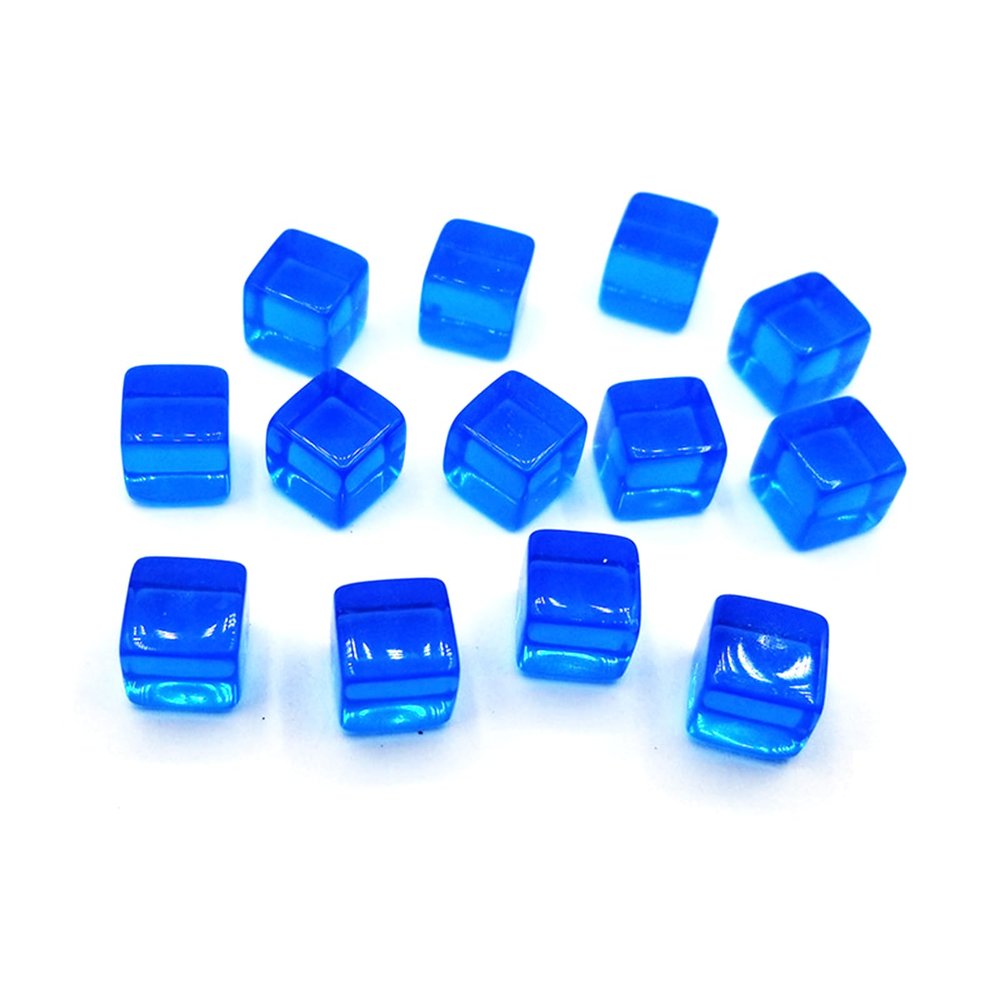 200Pcs 6 Side 8mm Clear Dices Educational Engraving Acrylic D6 Party Family Board Game