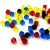 200Pcs 6 Side 8mm Clear Dices Educational Engraving Acrylic D6 Party Family Board Game view 3