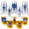 100 Pack Graduation Decorations Class of 2026, 16 Oz Blue and Gold Graduation Clear Plastic Cups Disposable Party Cups for Drinks 2026 School Grad Party Favors Supplies view 1